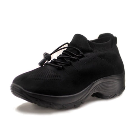 Supportive women's slip-on walking shoes with stretchy knit upper & responsive cushioning for ultimate comfort.