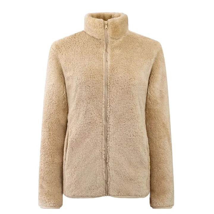 Soft & warm women's winter coat, great for layering. Comfortable everyday outerwear, versatile style.