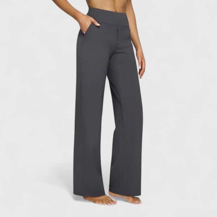 Versatile women's sophisticated pants. Comfortable pull-on design, perfect for work, everyday wear, or dressy events.