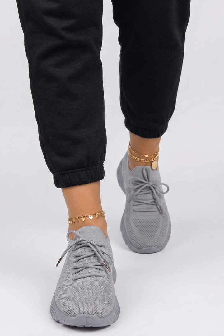 Versatile women's walking shoes, lace-up design, comfortable for daily wear & active lifestyles.