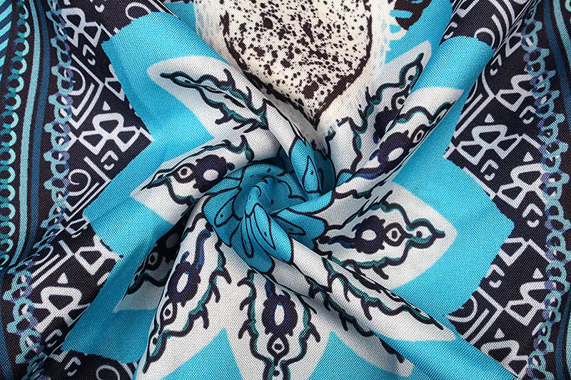 Stylish women's off-shoulder beach dress with a beautiful ethnic design.