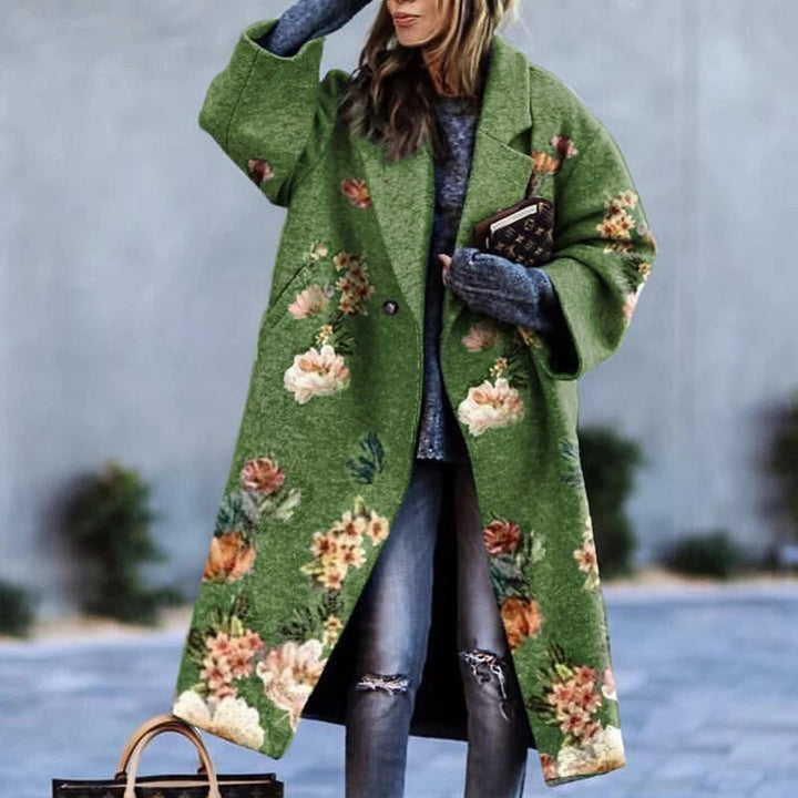 Stylish Alina ladies' cotton autumn jacket, loose fit & comfortable, perfect casual outerwear for fall fashion.