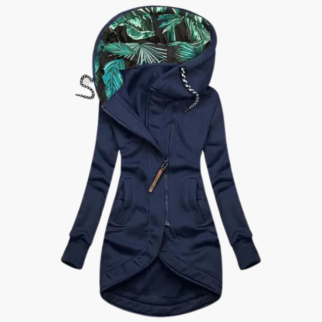 Women's stylish insulated winter jacket, offering ultimate warmth for cold weather outerwear. Cozy & elegant.