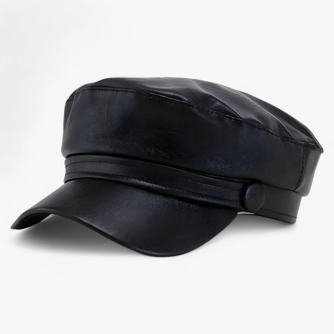 Fashionable women's octagonal newsboy hat, a stylish driving cap perfect as a chic accessory.