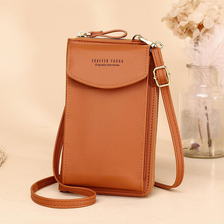Women's gift: a practical and chic PU leather crossbody wallet for any occasion