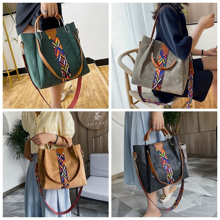 Chic PU leather women's tote bag, designed for versatile everyday carry.