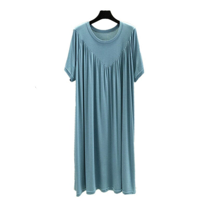 Modal women's sleepwear dress, short sleeve and comfortable loose fit