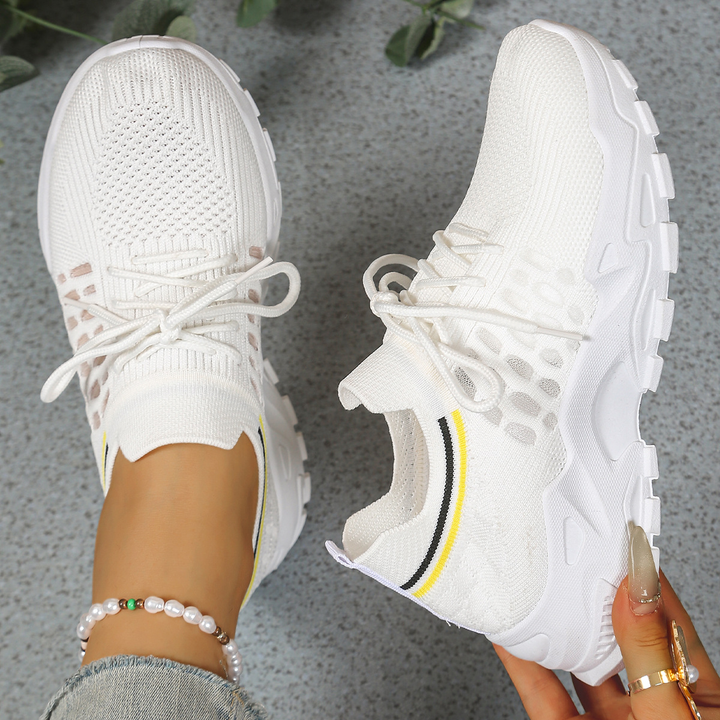 Comfortable women's lace-up orthopedic sneakers, perfect for walking, everyday wear, and support.