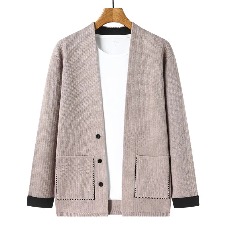Fashionable women's textured cardigan, perfect for casual outfits and layering