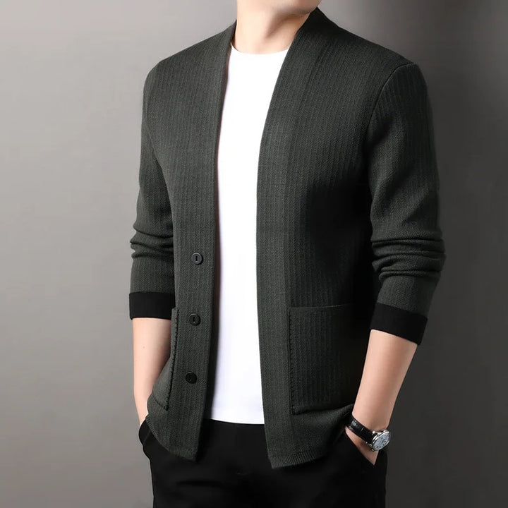 Cozy women's knit button front cardigan, ideal for everyday casual wear
