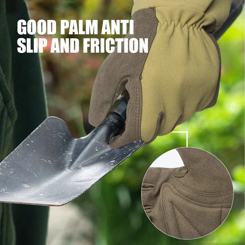 Protective women's gardening gloves, thorn-proof and breathable, ideal for planting & weeding.