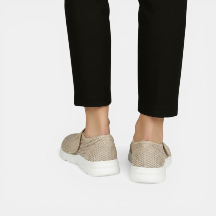 Easy slip-on women's orthopedic walking sneakers, ultra-lightweight for all-day comfort and stability.