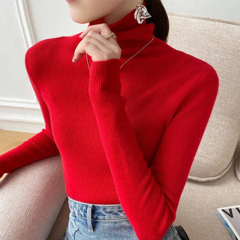 Classic women's cashmere turtleneck sweater, an ultra-soft and warm luxury knit for effortless style.