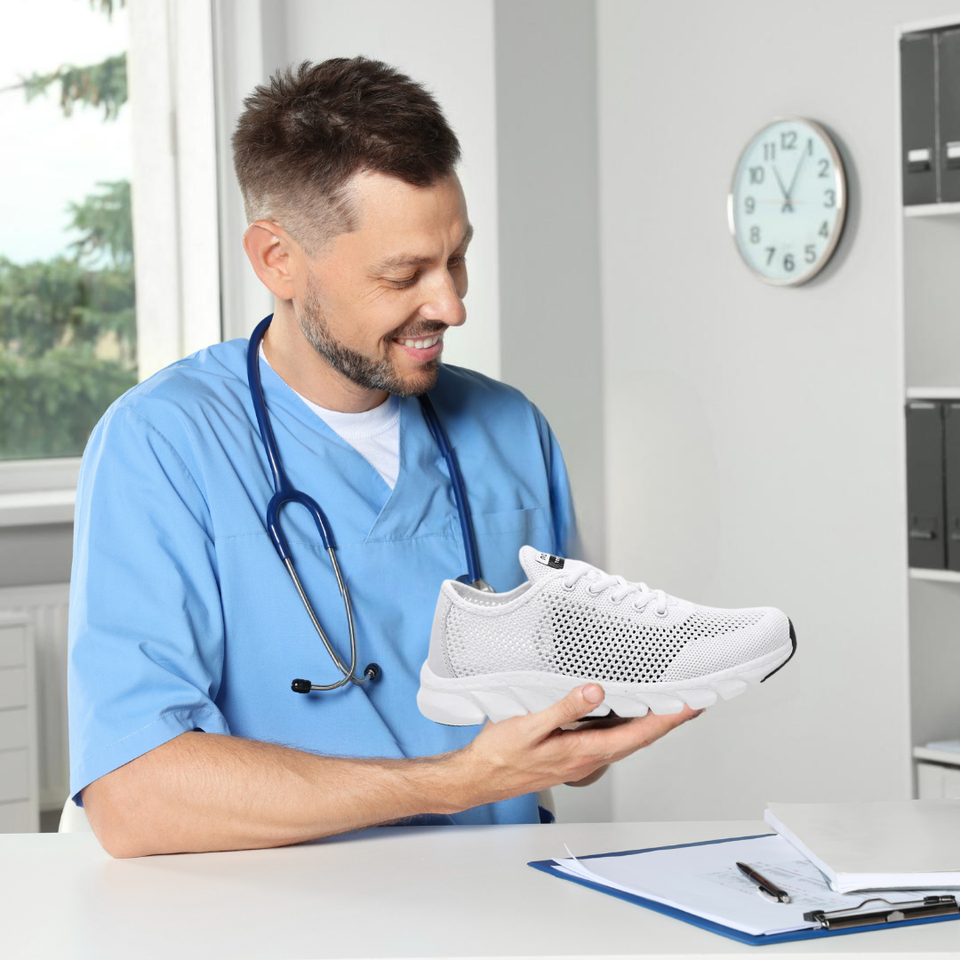 Ultralight Barefoot Walking Shoes for women, orthopaedic design ensuring flexible comfort, foot health, & posture support.
