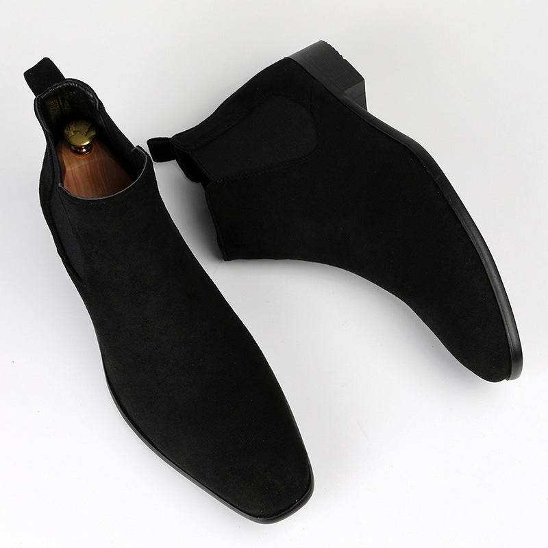 Versatile women's slip-on Chelsea ankle boots with comfortable block heel. Ideal for casual & office fashion.