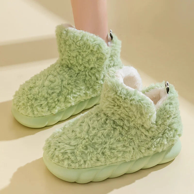 CozySteps warm women's cotton slippers. Soft plush lining provides ultimate comfort for indoor & outdoor use.