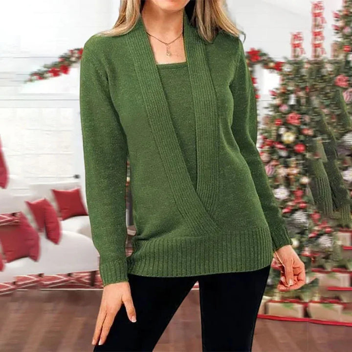 Stylish women's pullover sweater, ideal for autumn and winter fashion. Soft & comfortable.