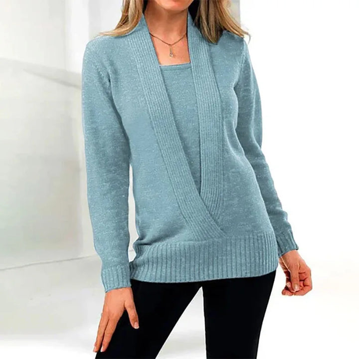Warm Selina women's long sleeve sweater for casual elegance and ultimate comfort.