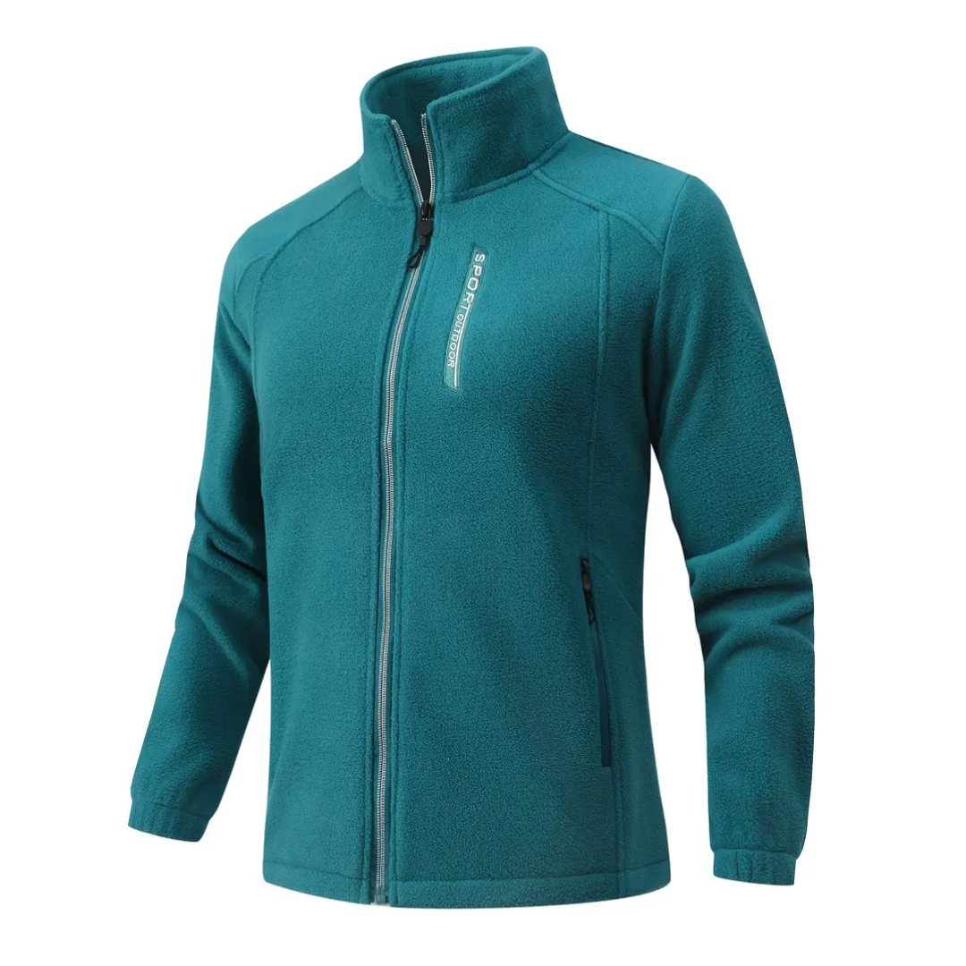 Durable women's warm fleece jacket with plush lining. Ideal outerwear for autumn & winter outdoor adventures.