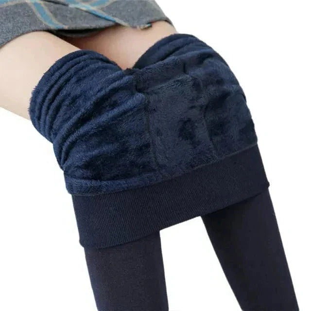 High-waist stretchy women's thermal leggings, designed for comfortable winter wear & daily essentials.