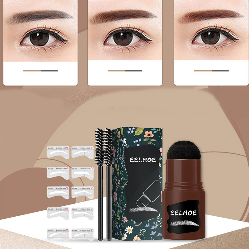 Defined brows made easy with this waterproof Eyebrow Stamp Kit and shaping stencils