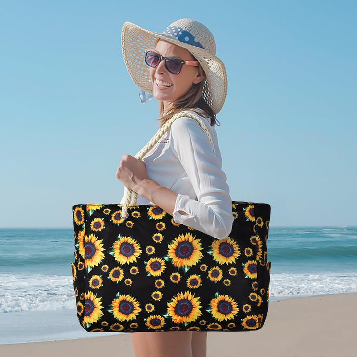 Women's large waterproof gym bag, perfect for active lifestyles, with shoulder strap.