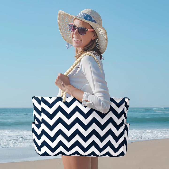 Women's daily waterproof tote, Oxford fabric, spacious for all essentials, gym-ready.