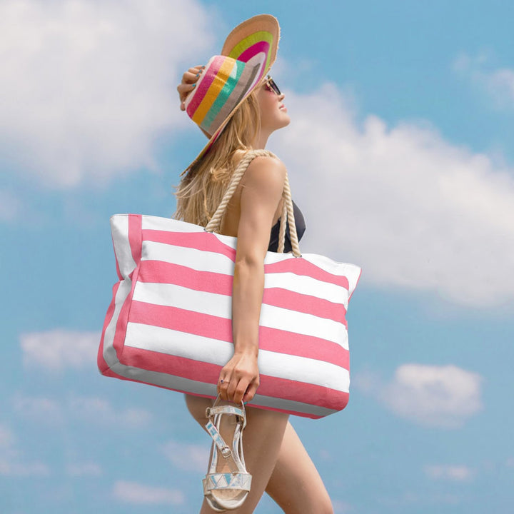 Women's waterproof travel tote, large Oxford fabric, carry-on friendly design.