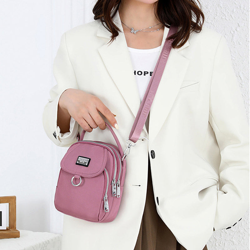 Casual women's oxford waterproof crossbody bag, great for errands and shopping