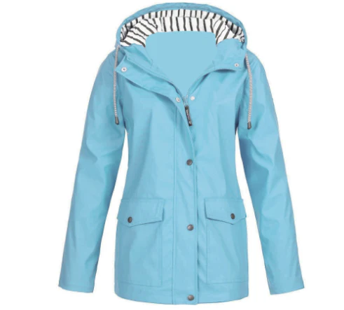 Waterproof & windproof women's autumn/winter jacket, insulated for comfort, ideal for everyday outdoor wear.