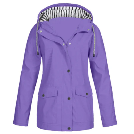 Durable women's insulated winter jacket, weatherproof & warm, designed for comfort in cold weather.