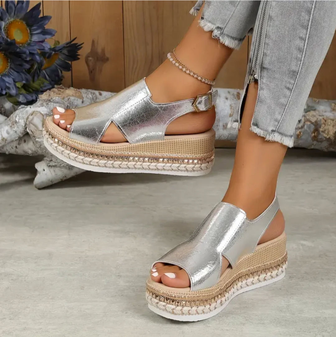 Women's Zinnia comfortable orthopedic wedge sandals, combining style and support for summer footwear.