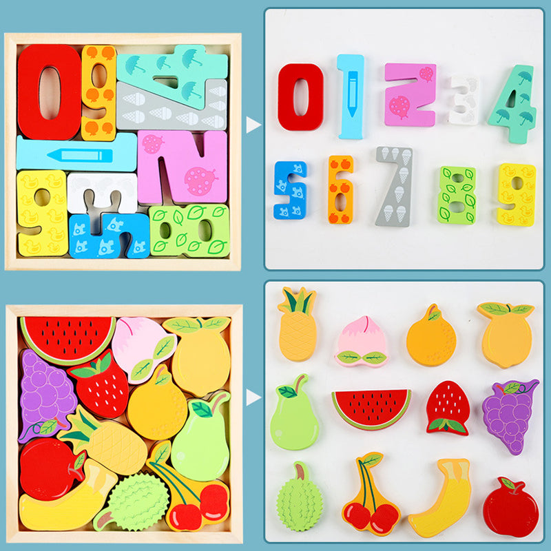 Durable wooden jigsaw puzzle, non-toxic paint, perfect for active toddlers and safe play