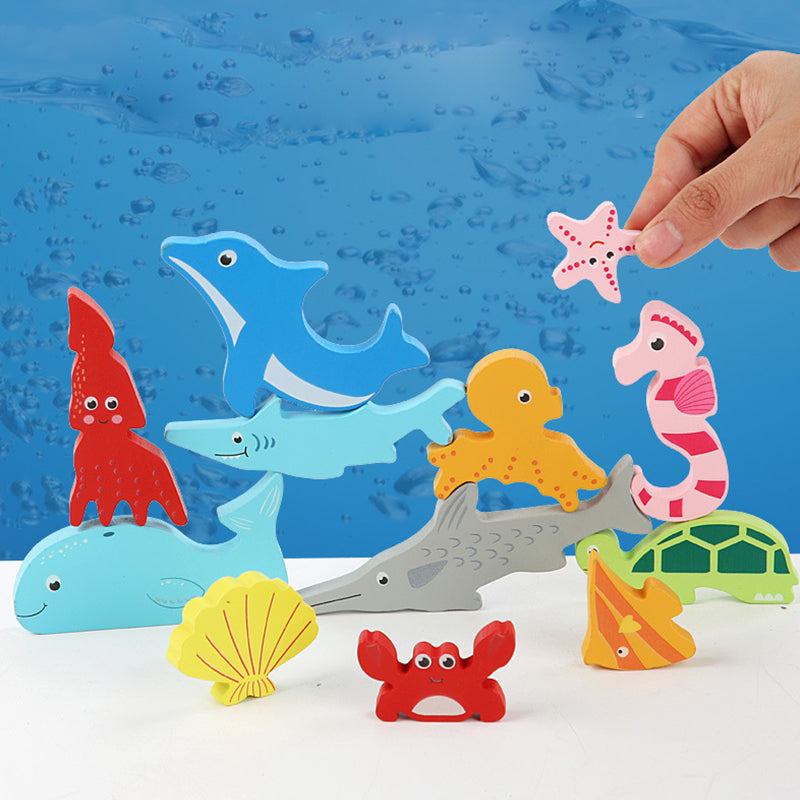 Preschooler playing with a wooden jigsaw puzzle, learning letters and numbers, safe toddler toy