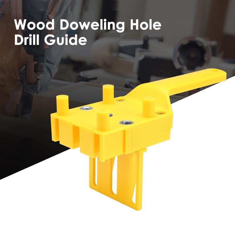 Woodworking dowel jig tool for precision hole drilling in carpentry & DIY projects