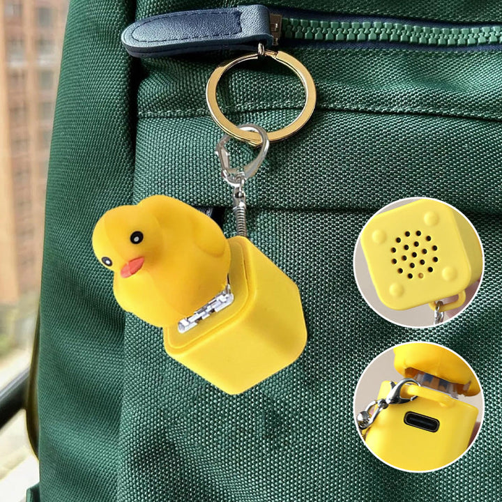 Unisex duck sound fidget keychain, perfect for sensory play and anxiety relief.